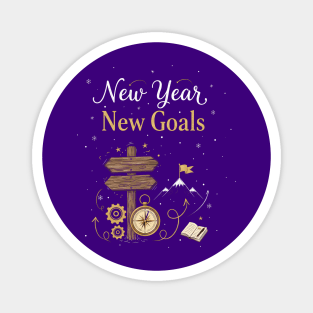 New Year New Goals Magnet